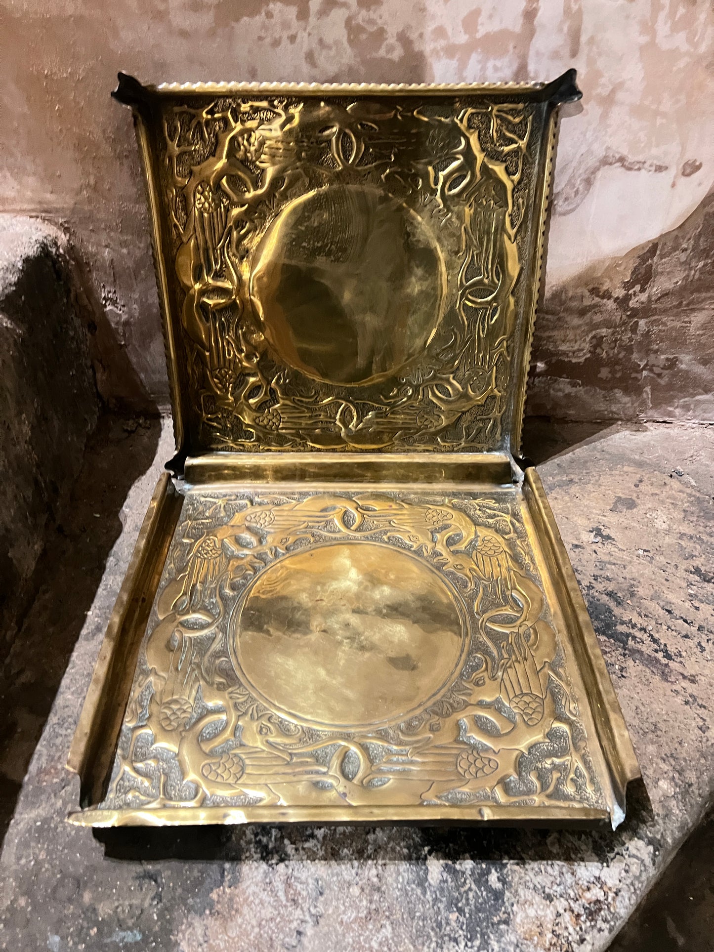 Pair of late 19thC Arts and Crafts Trays