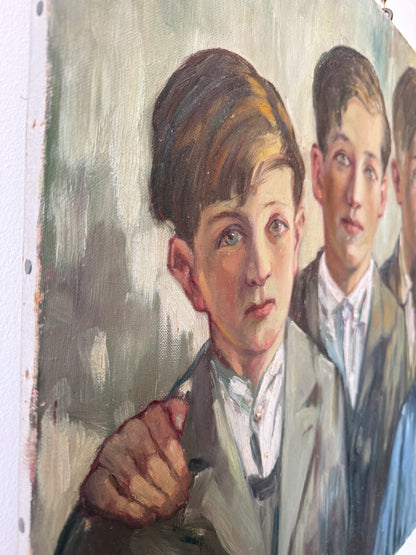 Portrait of Five Children, 1939 | French or Belgian School