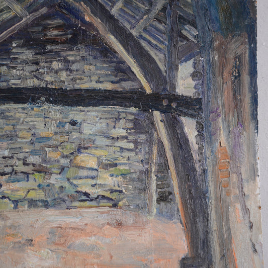 Old Cruck Barn, New Broughton Mills, Cumbria / Thomas "Thos" McAndrew, (C. Late 20th Century)