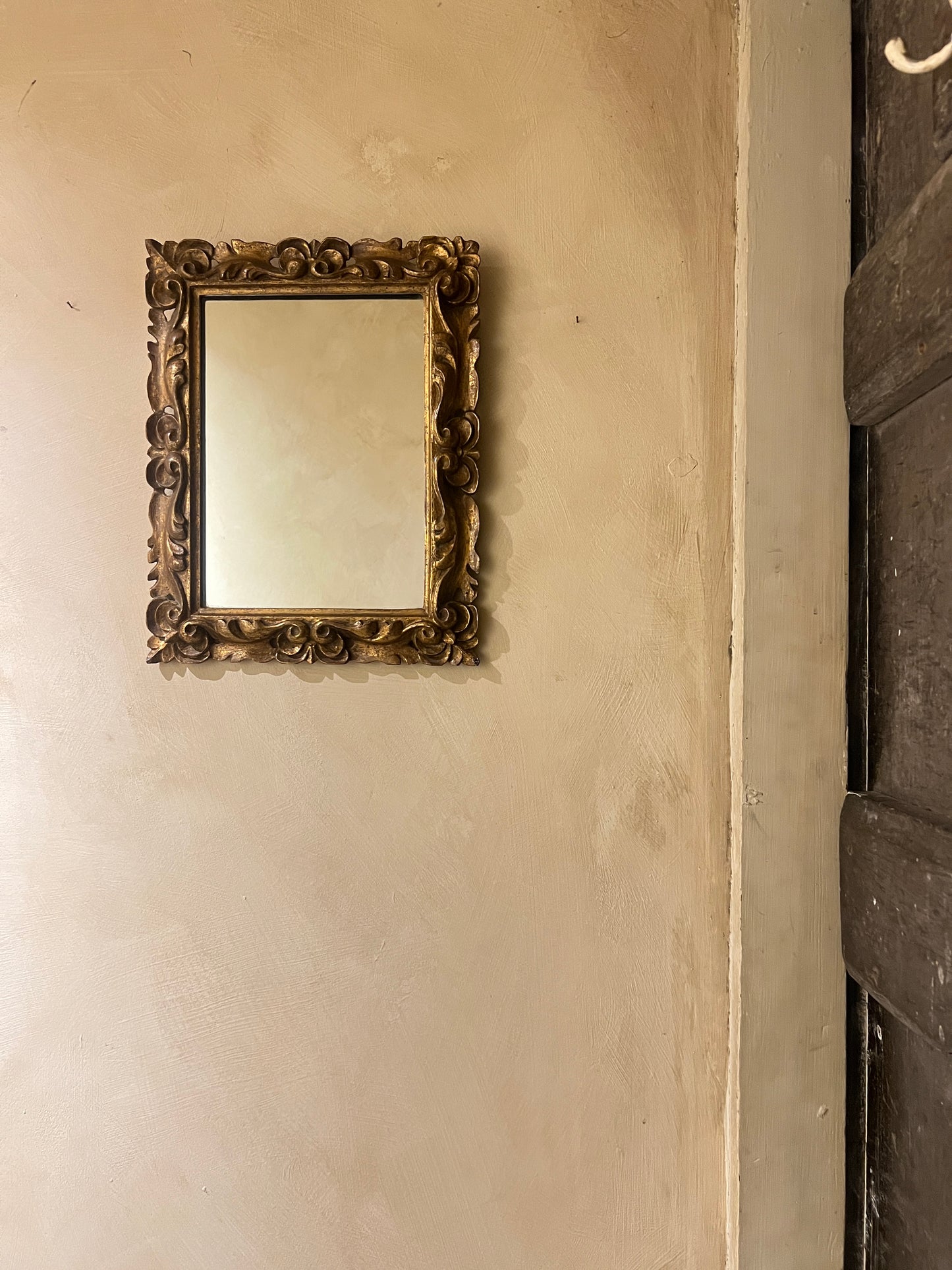 A Diminutive 1950’s Italian Gilt Wall Mirror