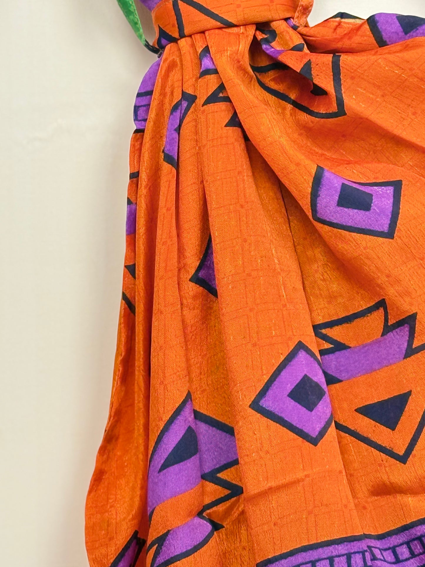 Vintage Saree Silk Kimono / Duster - Short