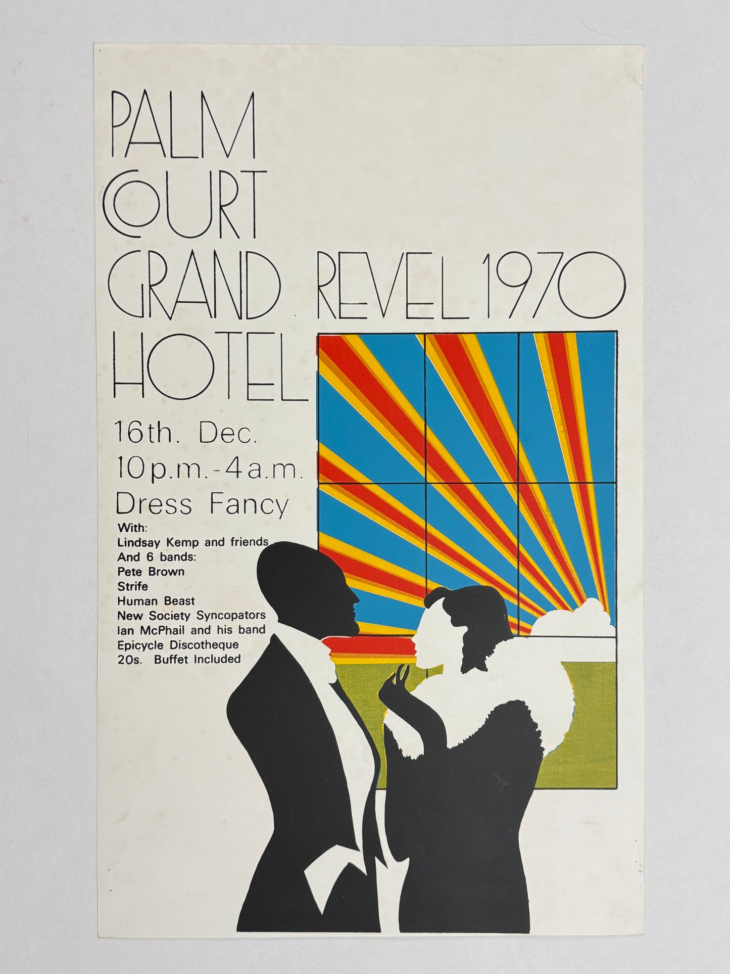Revel 1970, Palm Court Grand Hotel, Edinburgh | Art Poster