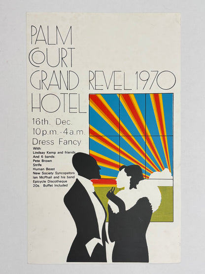 Revel 1970, Palm Court Grand Hotel, Edinburgh | Art Poster