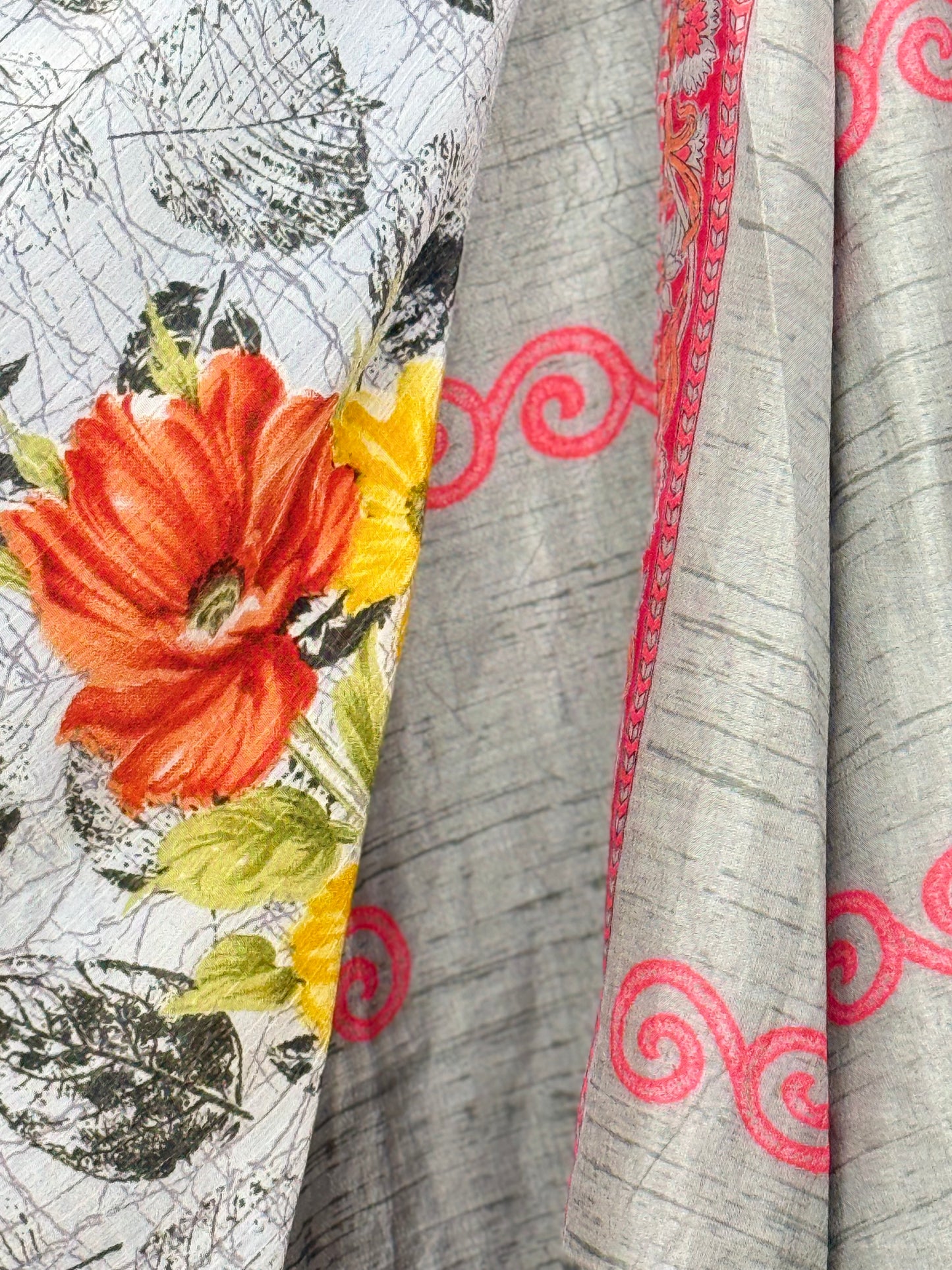 Vintage Saree Silk Wrap Skirt