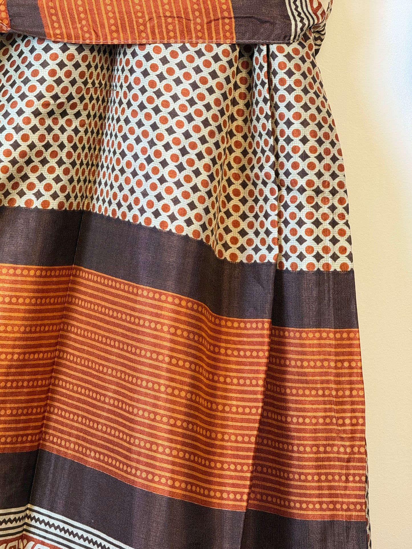 Vintage Saree Silk Kimono / Duster - Long