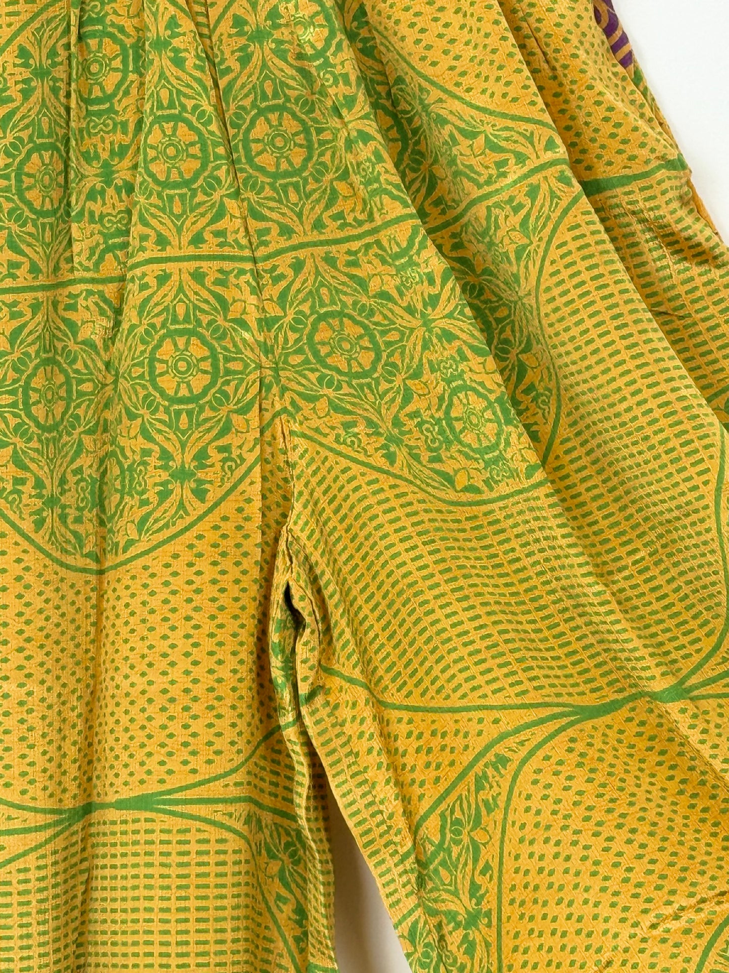 Vintage Saree Silk Trousers & Shirt Co-ordinated Set