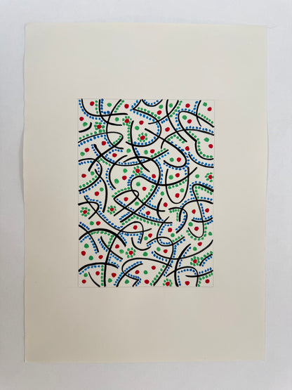 Pointillist Ink on Paper Original Artwork No.22 - ARTHUR ALLAN WILSON, Scottish | 1944-2024