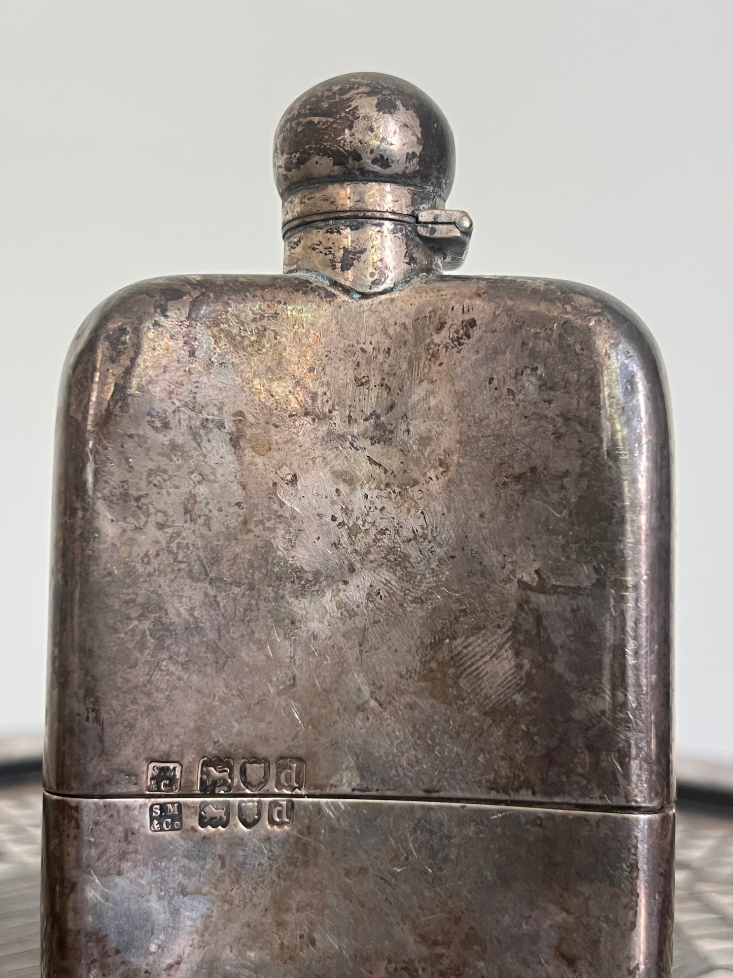 A 19th Century  Sampson Mordan & Co  Silver Hipflask