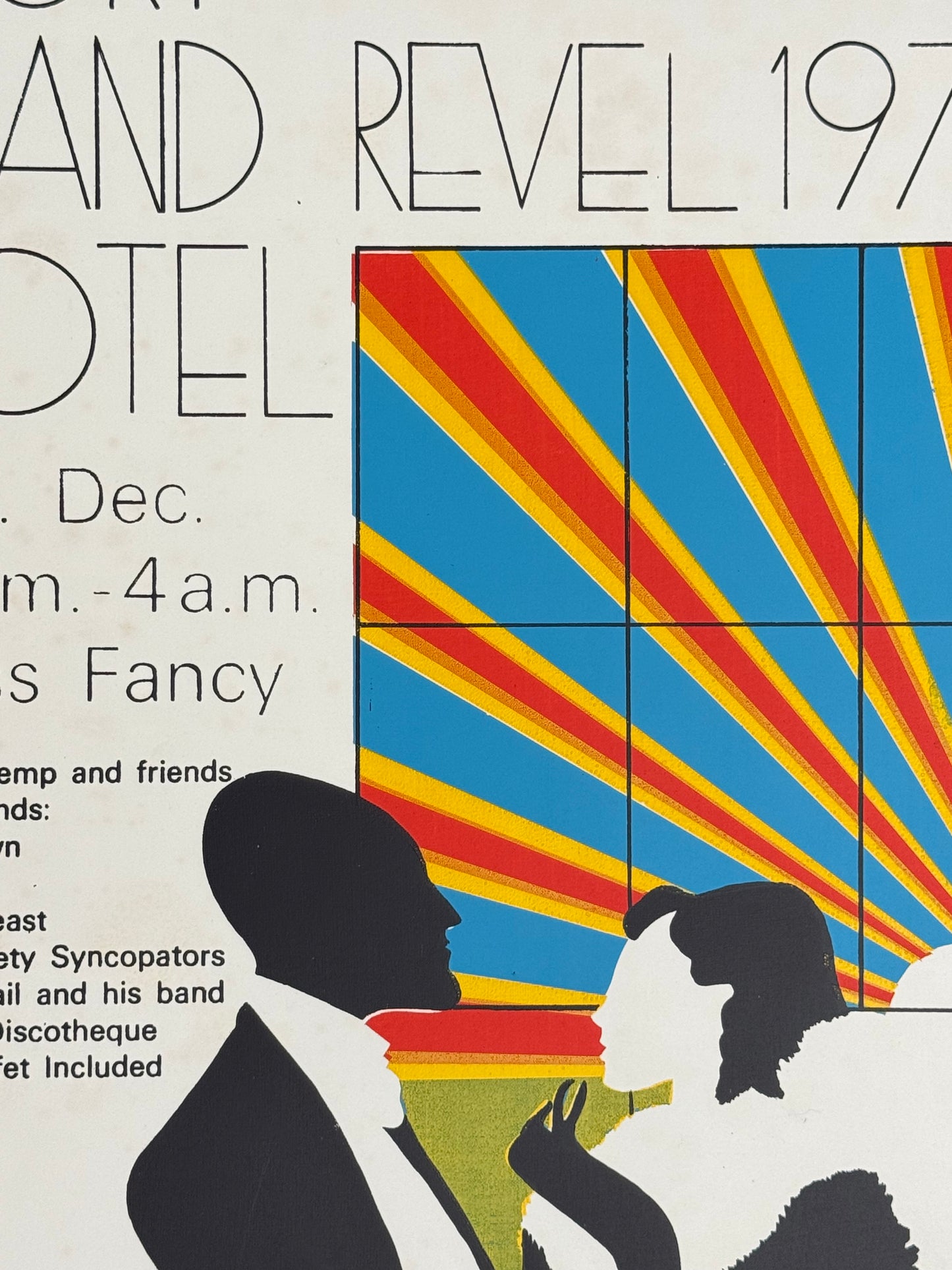 Revel 1970, Palm Court Grand Hotel, Edinburgh | Art Poster