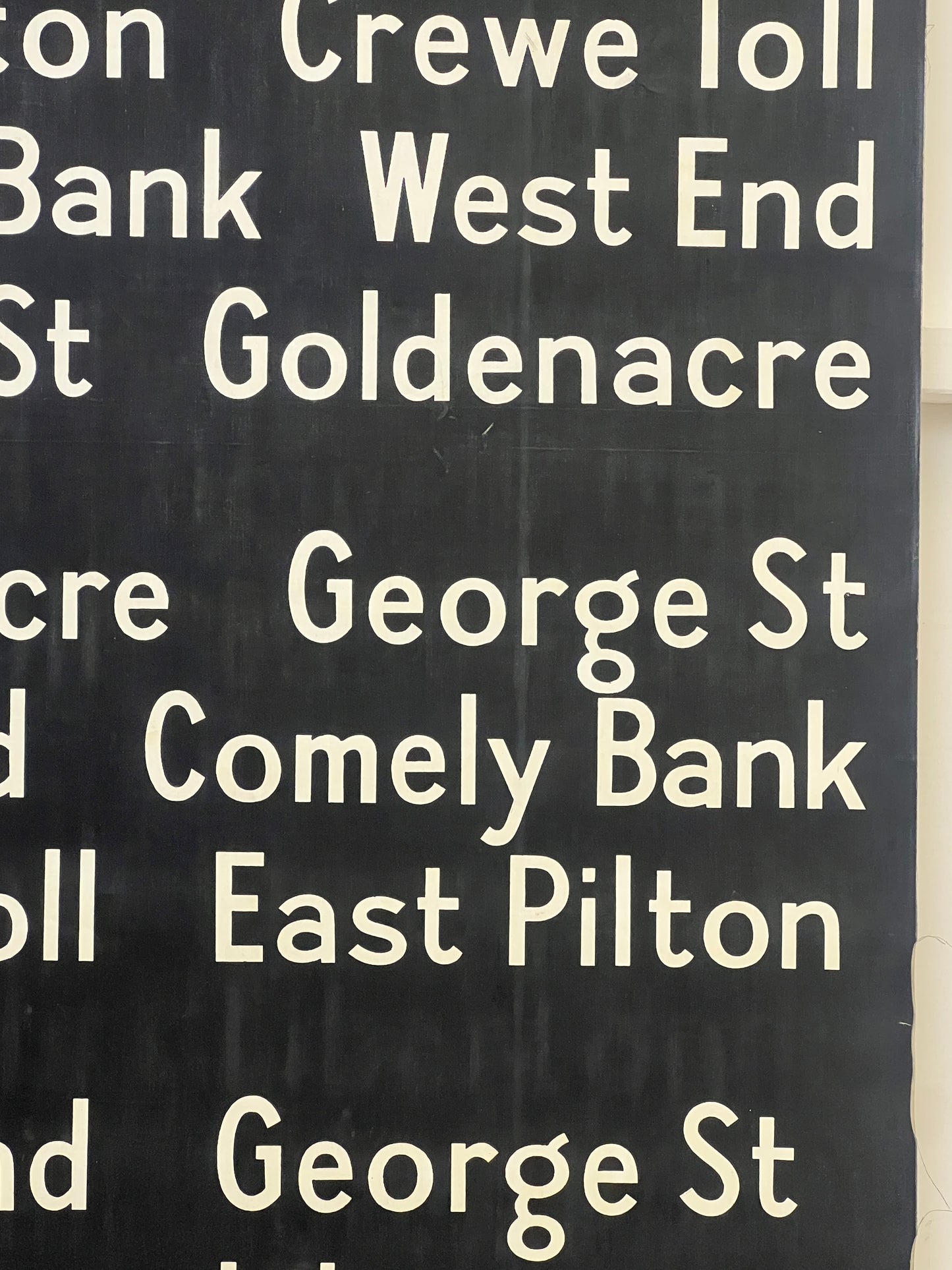 Edinburgh Destination Bus Blind - Blackhall
