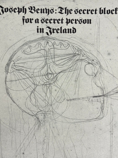 JOSEPH BEUYS: The secret block for a secret person in Ireland | Art Poster
