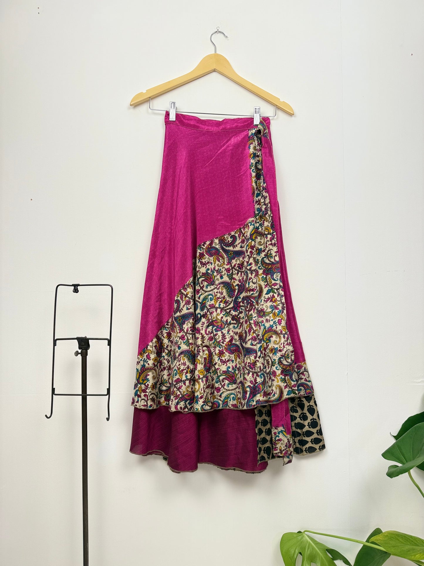 Vintage Saree Silk Wrap Skirt