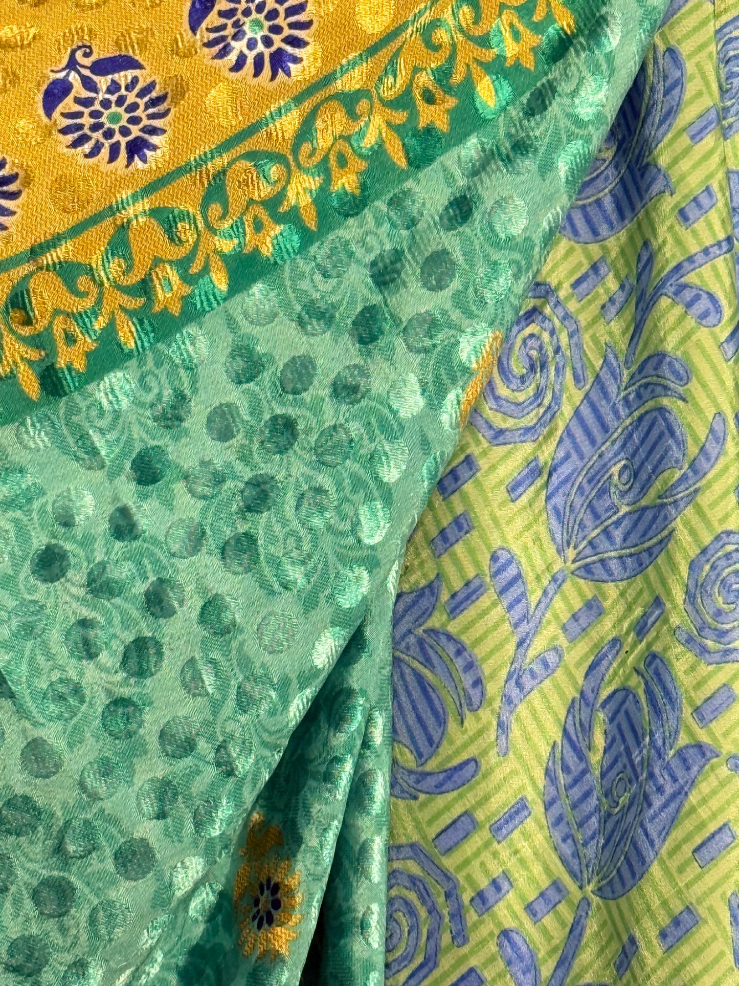 Vintage Saree Silk Wrap Skirt