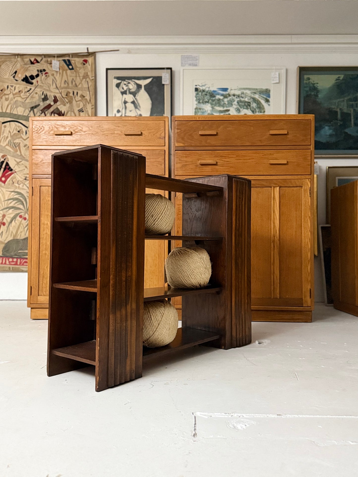 A British 1930's Art Deco Bookcase