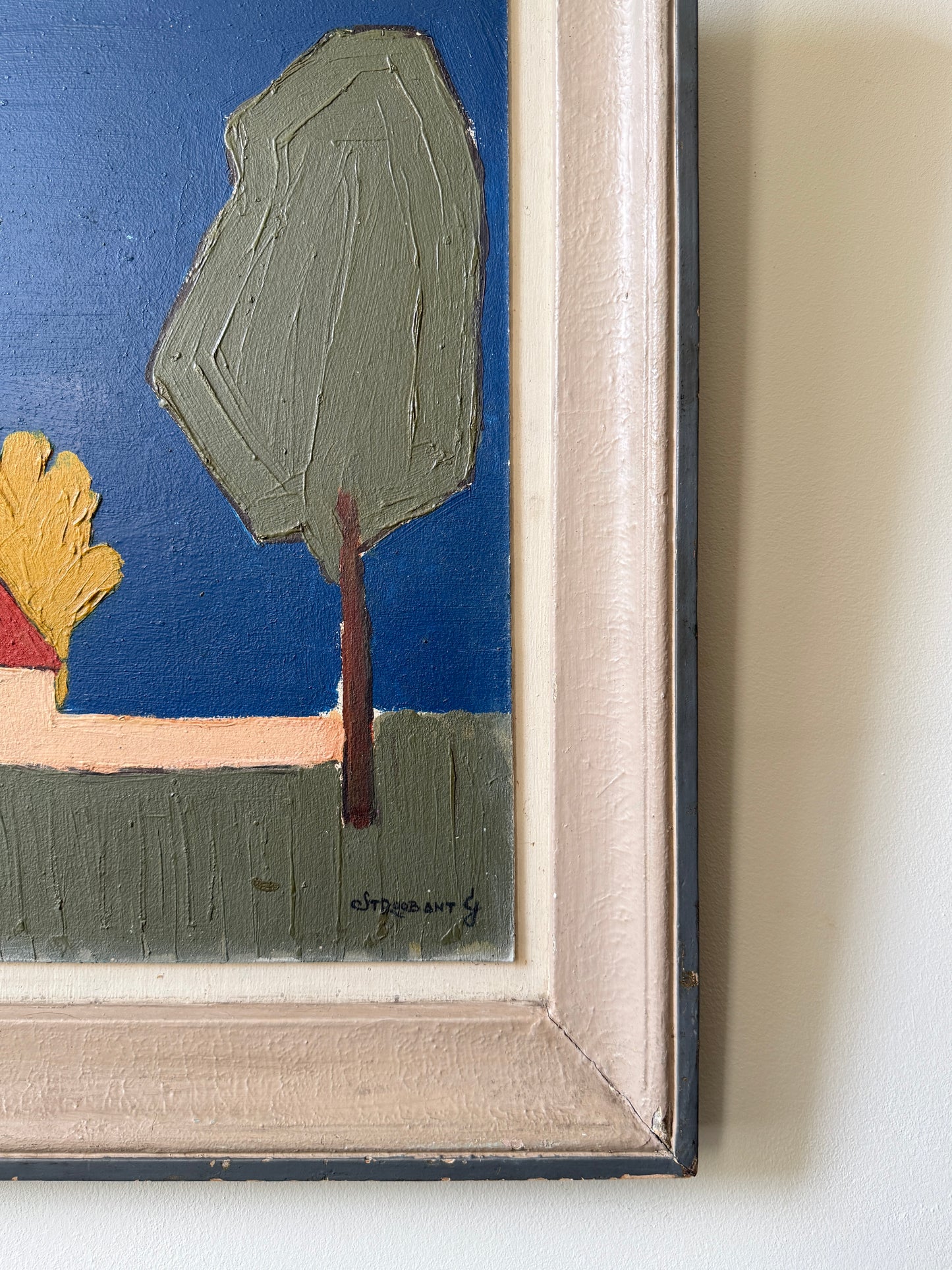 G. Stroobant, Belgian Modernist Landscape, c.1960