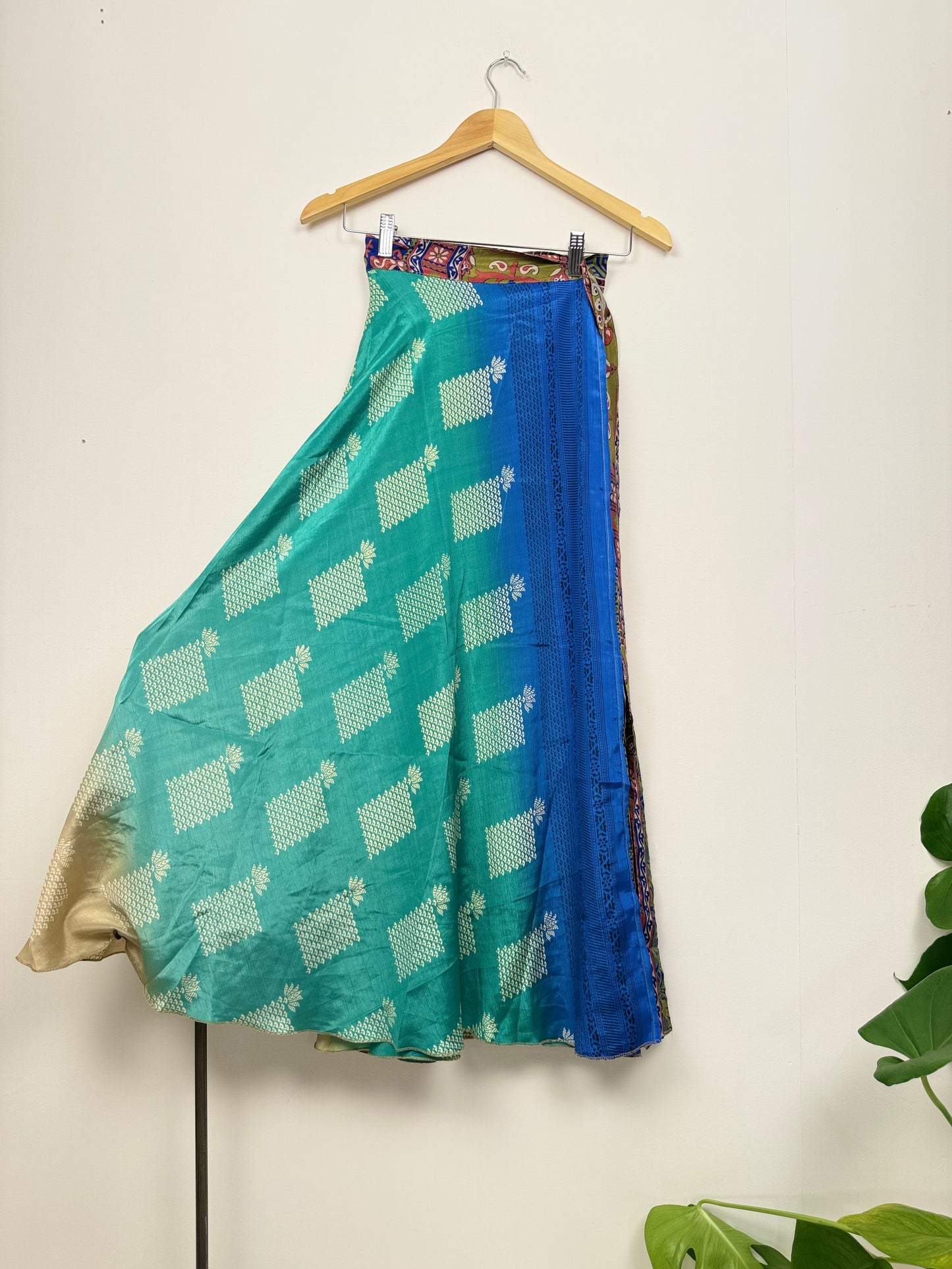 Vintage Saree Silk Wrap Skirt