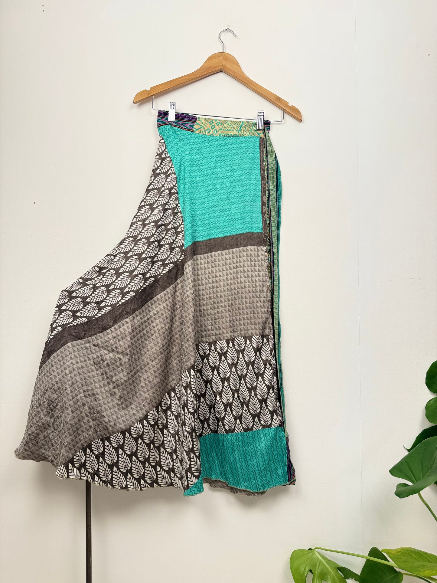 Vintage Saree Silk Wrap Skirt