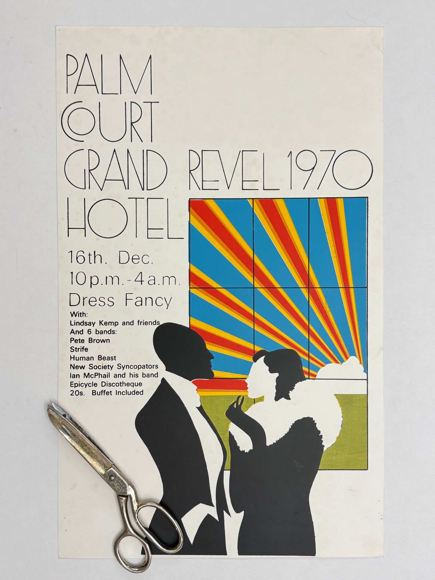Revel 1970, Palm Court Grand Hotel, Edinburgh | Art Poster