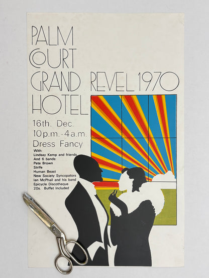 Revel 1970, Palm Court Grand Hotel, Edinburgh | Art Poster