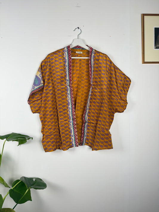 Vintage Saree Silk Shrug Blouse