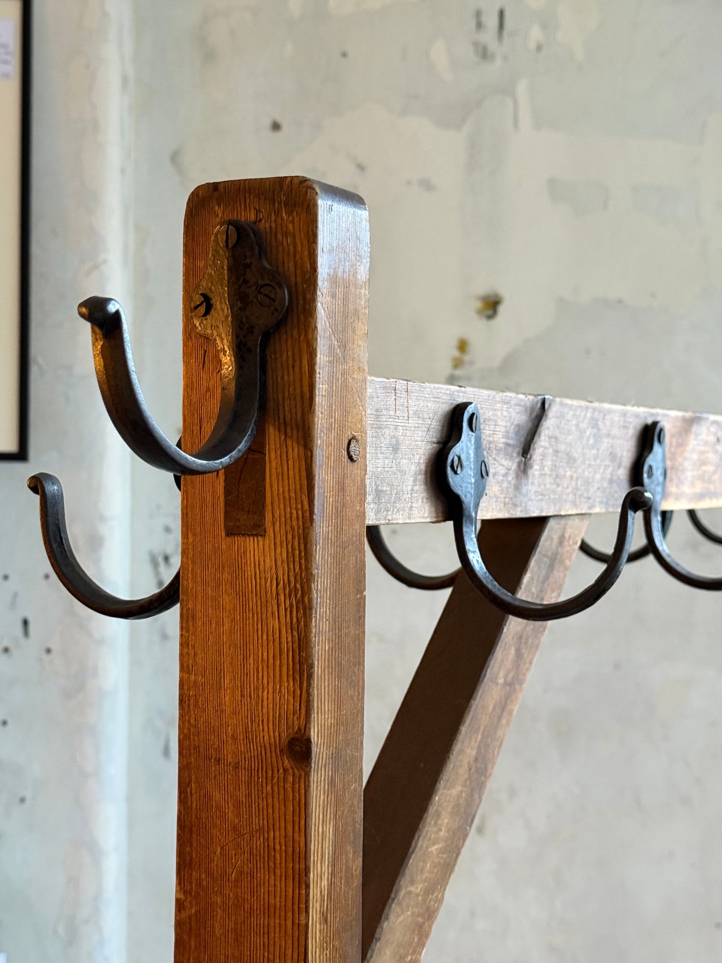 19thC Double Sided Ribbon Drying Rack