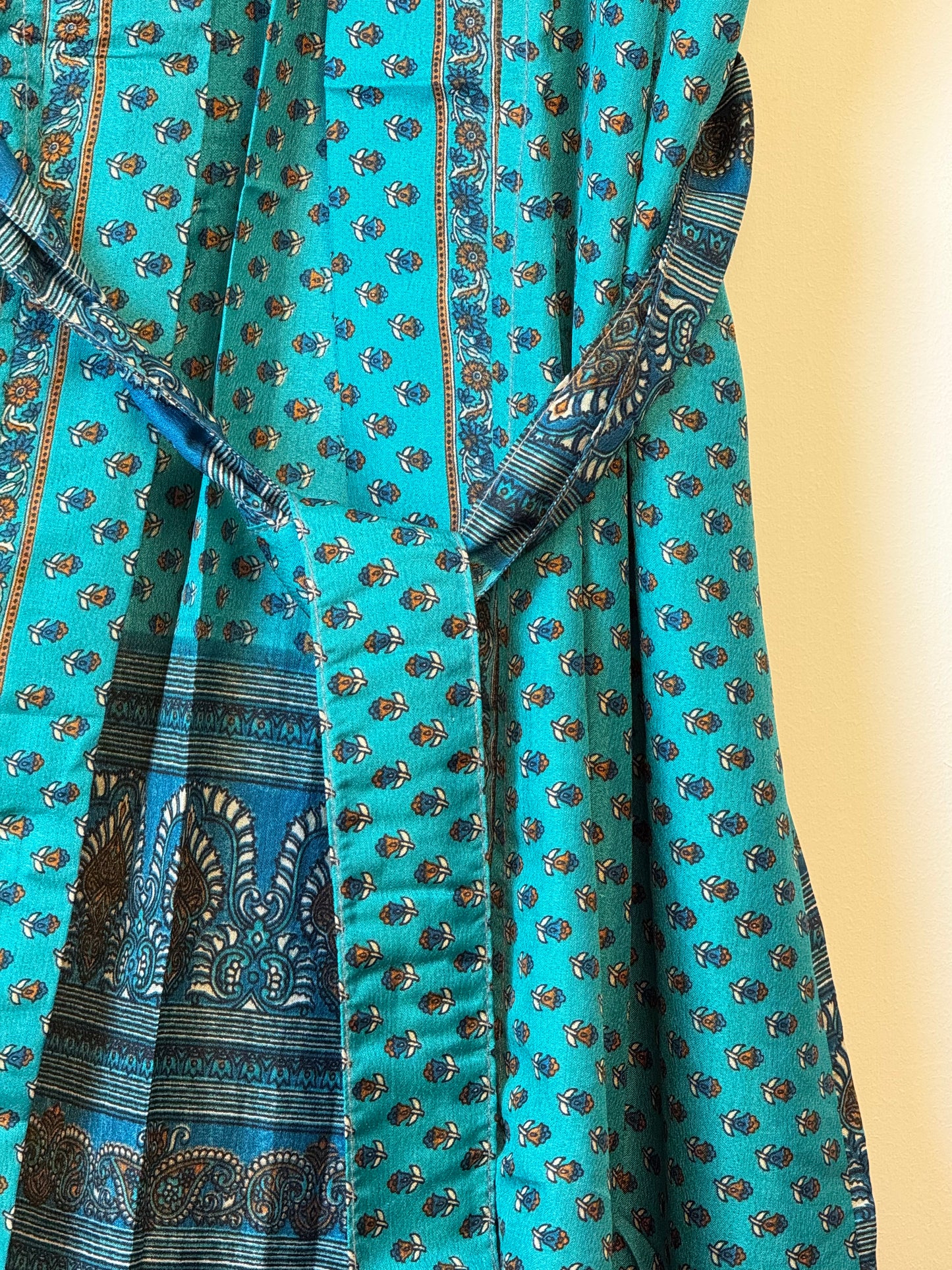 Vintage Saree Silk Kimono / Duster - Long
