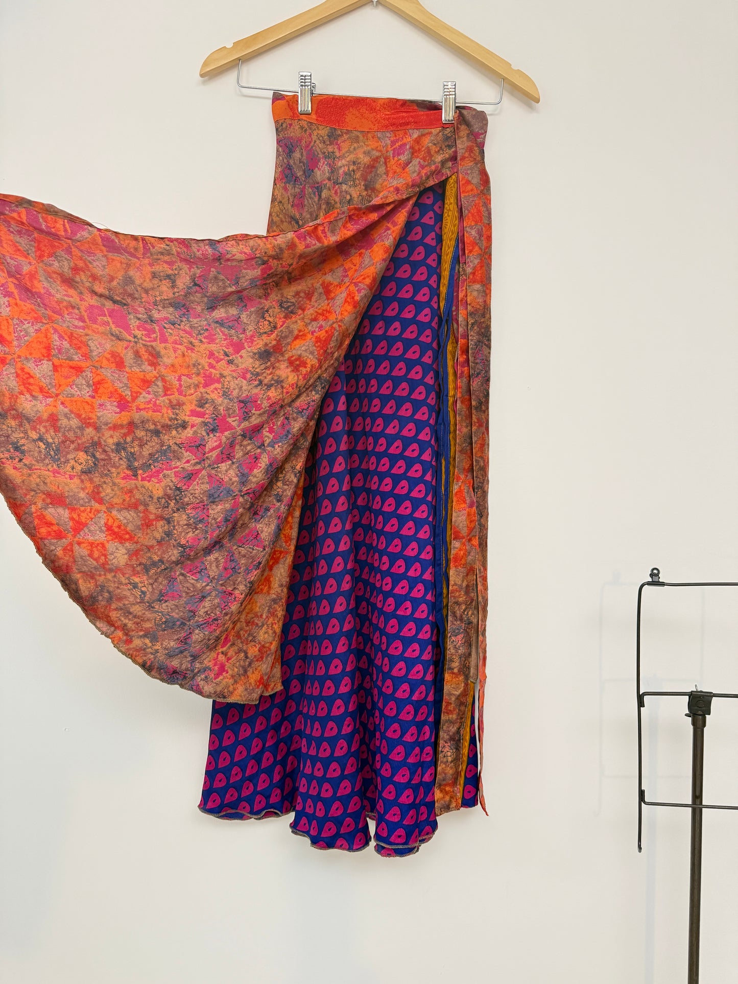 Vintage Saree Silk Wrap Skirt