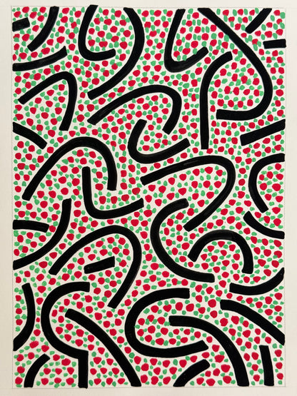 Pointillist Ink on Paper Original Artwork No.19 - ARTHUR ALLAN WILSON, Scottish | 1944-2024