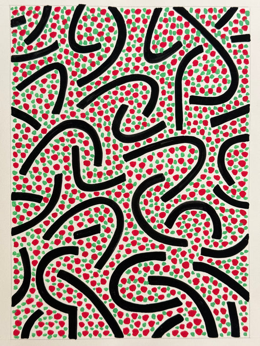 Pointillist Ink on Paper Original Artwork No.19 - ARTHUR ALLAN WILSON, Scottish | 1944-2024