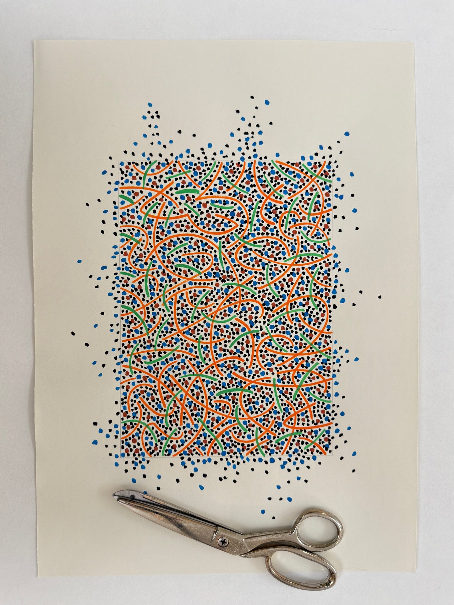 Pointillist Ink on Paper Original Artwork No.8 - ARTHUR ALLAN WILSON, Scottish | 1944-2024