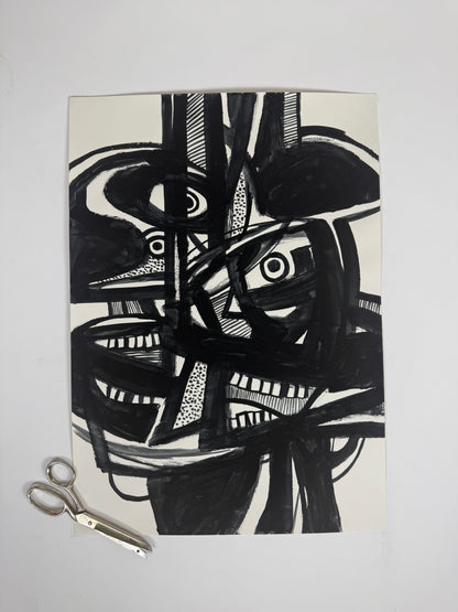 Monochromatic Original Artwork No.317 - ARTHUR ALLAN WILSON, Scottish | 1944-2024