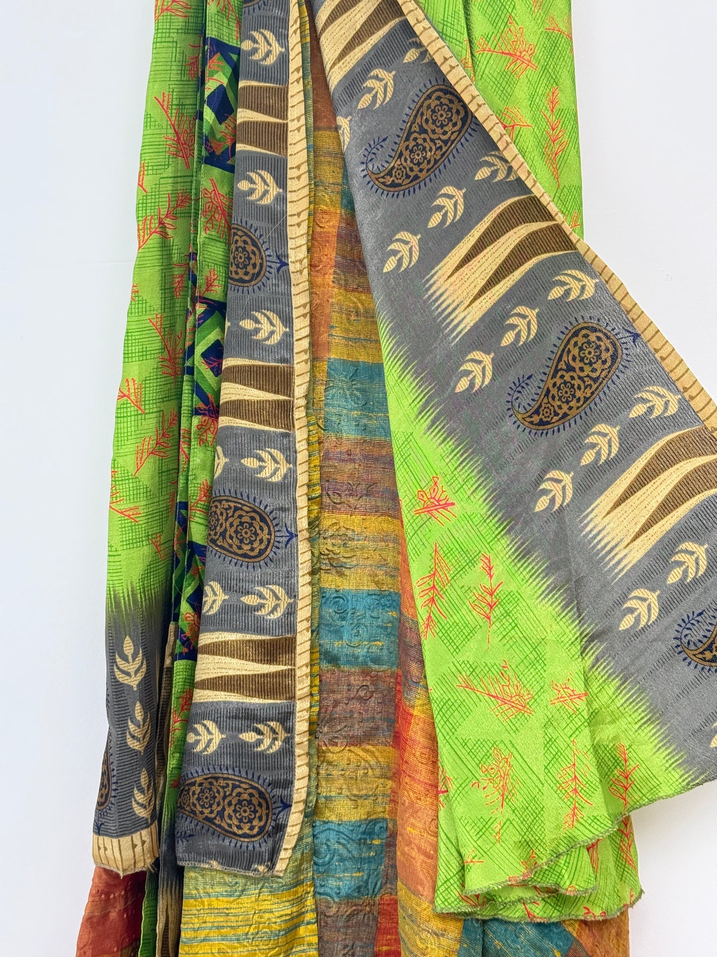 Vintage Saree Silk Wrap Skirt