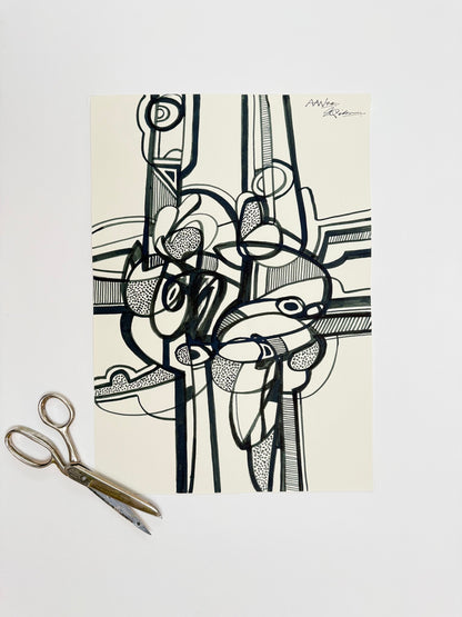 Monochromatic Original Artwork No.246 - ARTHUR ALLAN WILSON, Scottish | 1944-2024