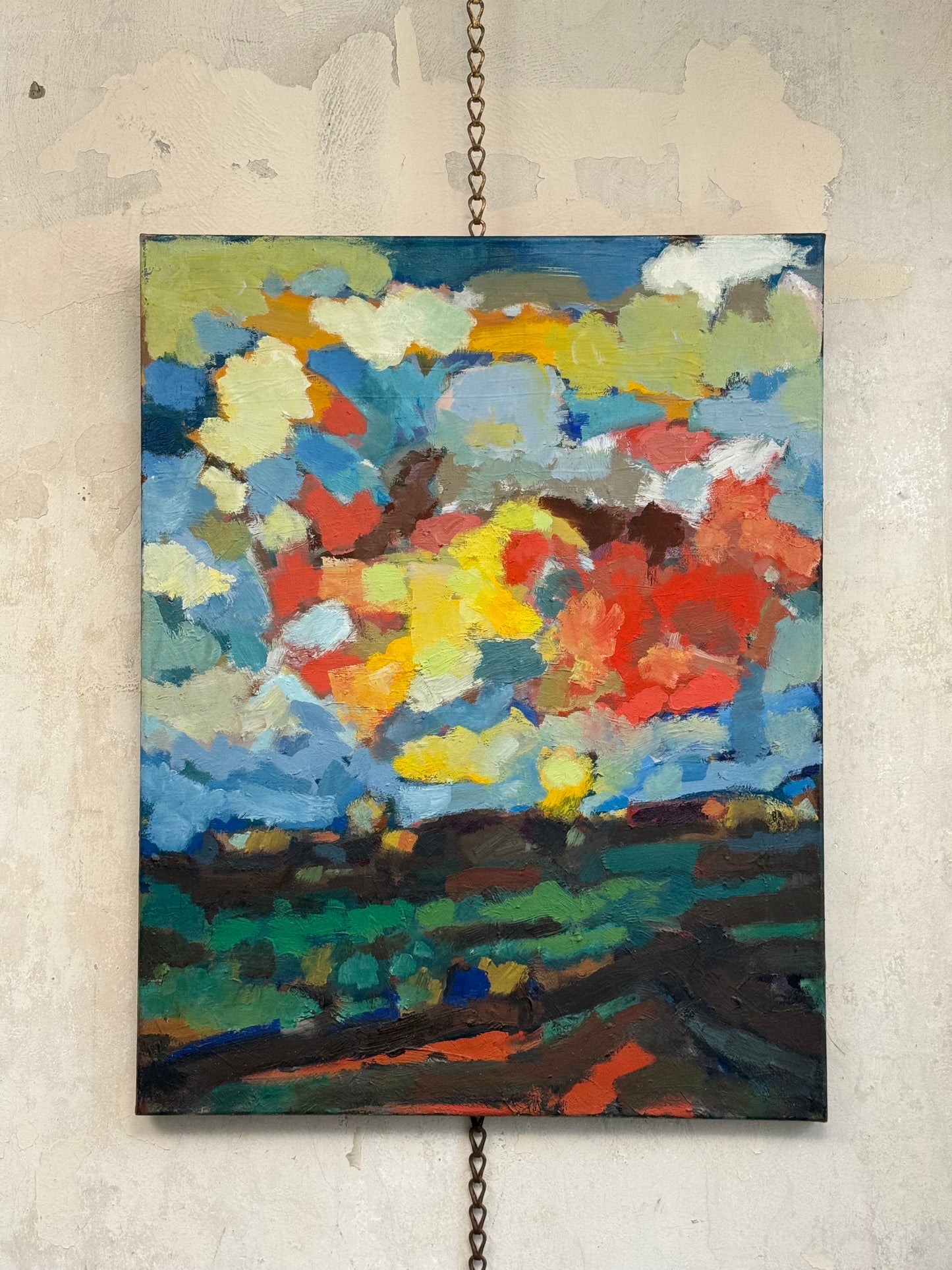 Abstract Expressionist Landscape Oil