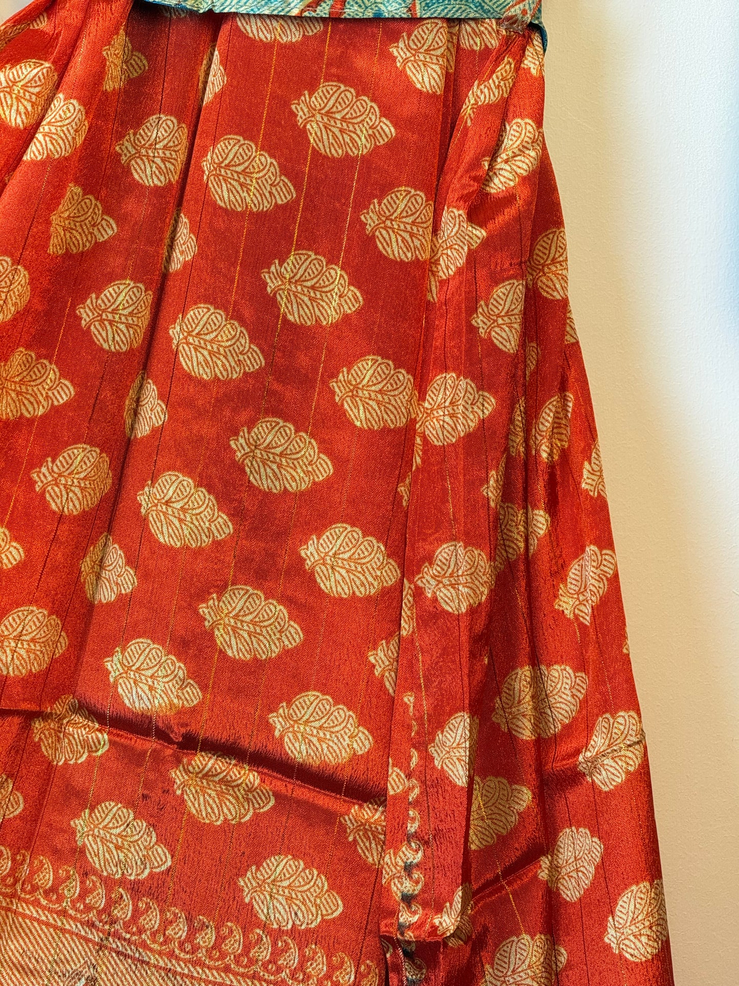 Vintage Saree Silk Kimono / Duster - Long