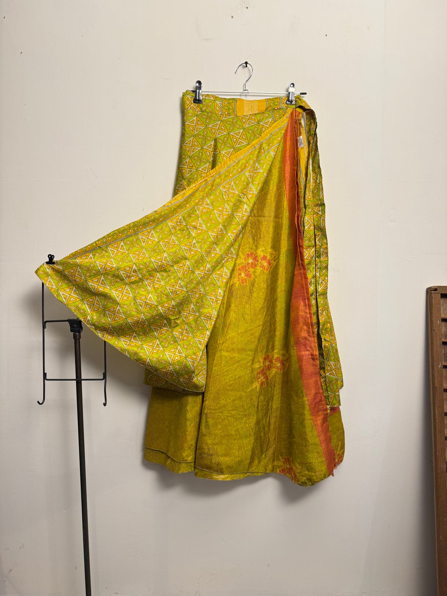 Vintage Saree Silk Wrap Skirt