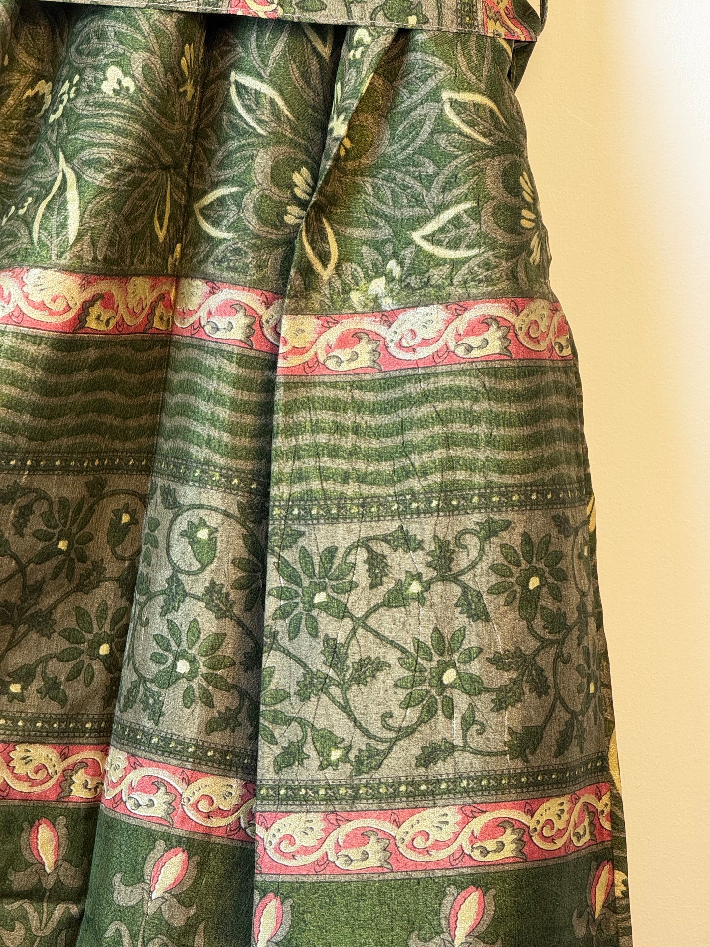 Vintage Saree Silk Kimono / Duster - Long