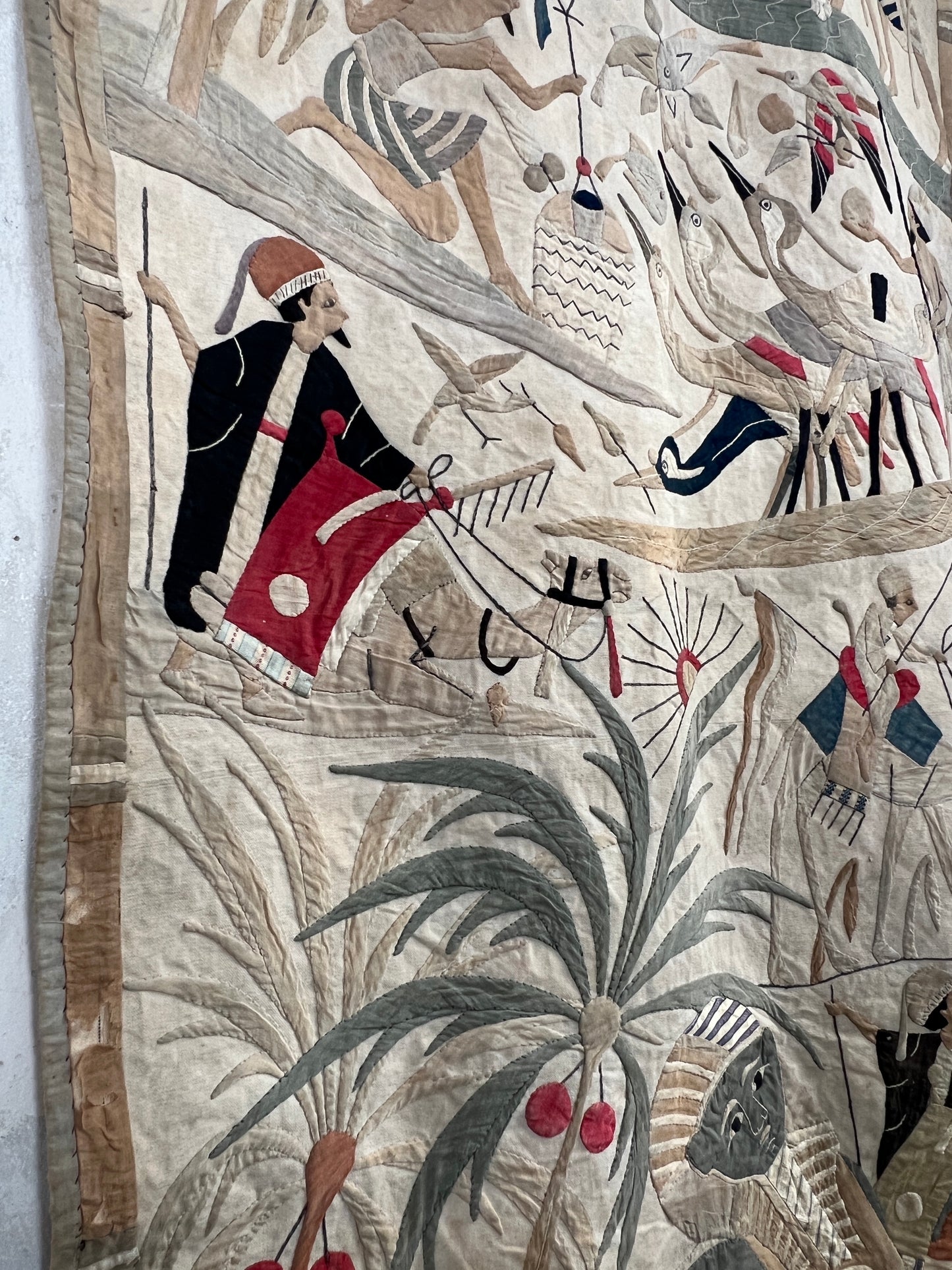 A 1920s Touristic Khayamiya Egyptian Appliqué Wall Hanging