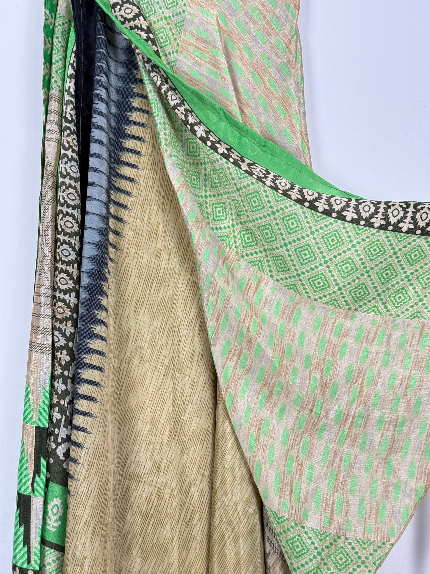 Vintage Saree Silk Wrap Skirt