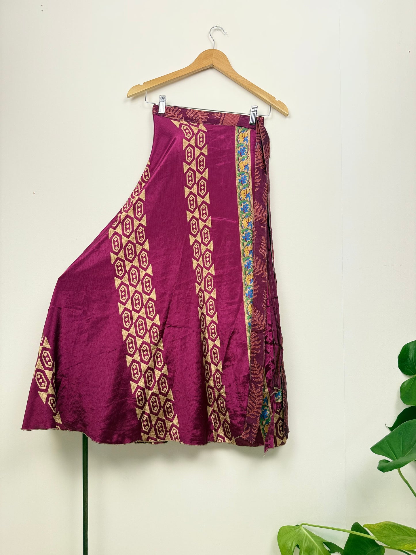 Vintage Saree Silk Wrap Skirt