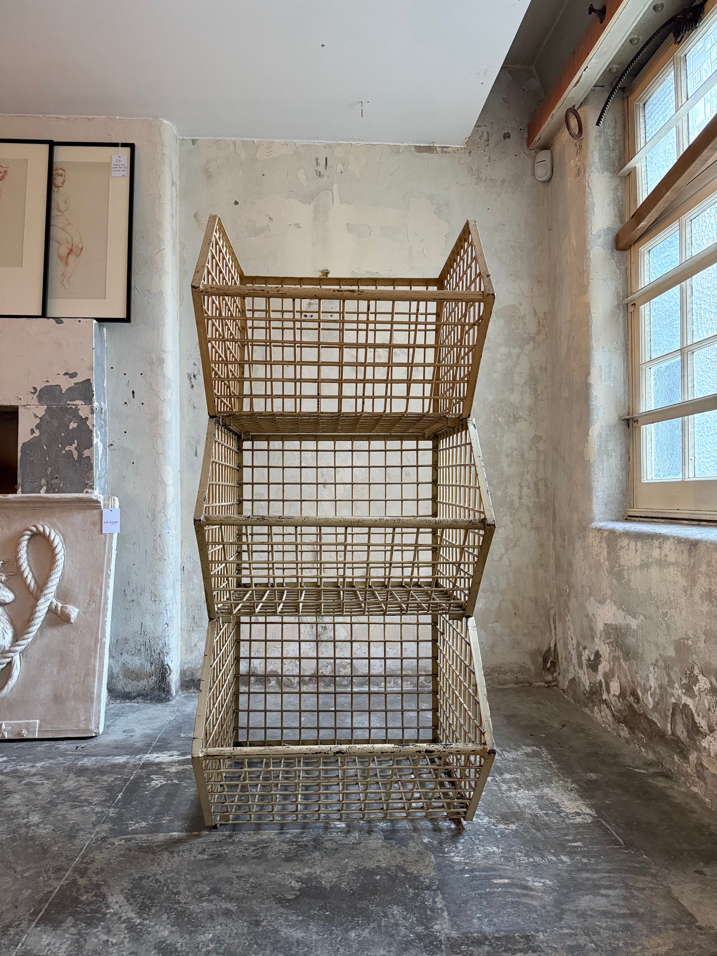 Industrial Stacking Heavy Duty Basket Shelving Racks