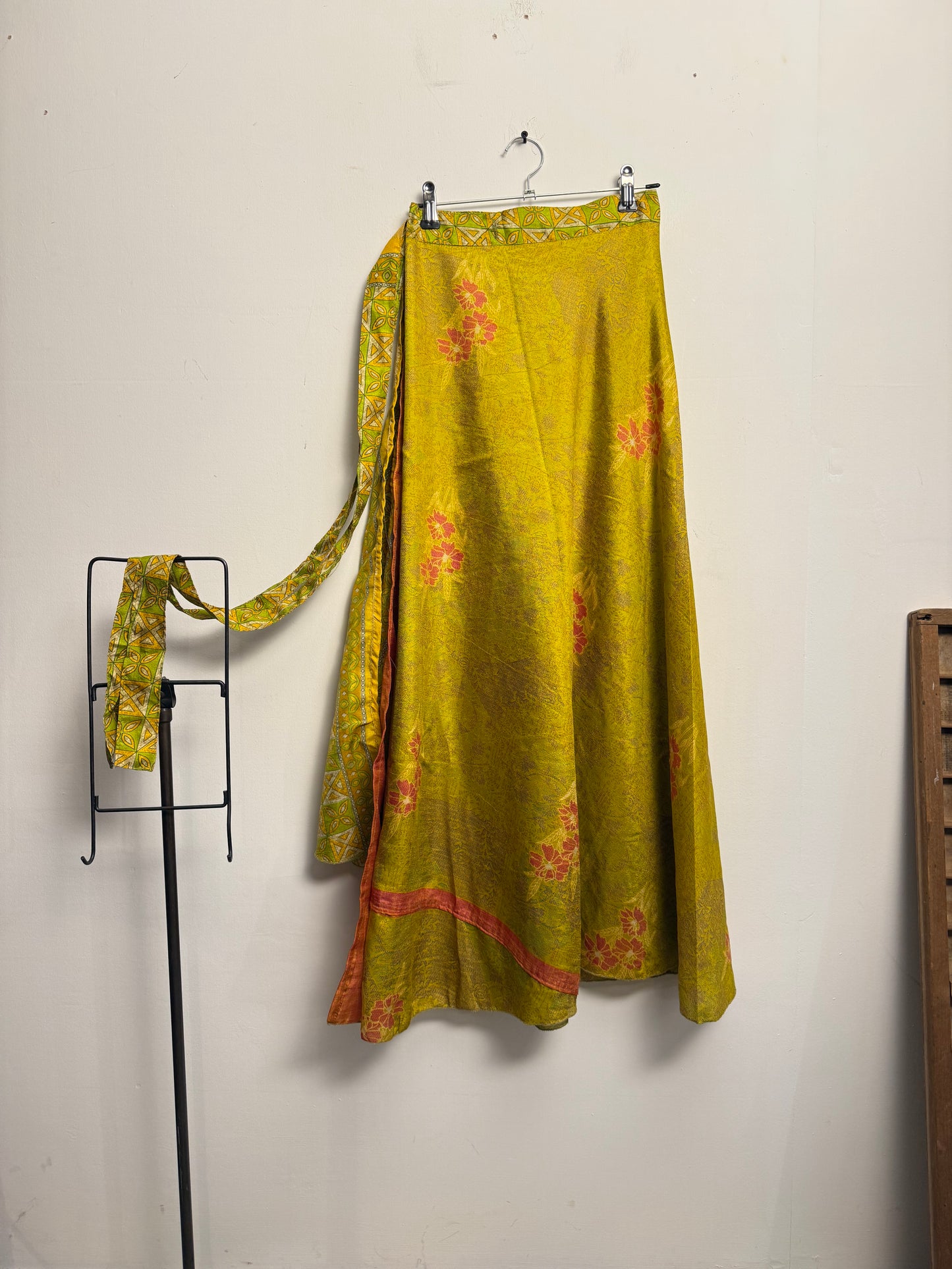 Vintage Saree Silk Wrap Skirt