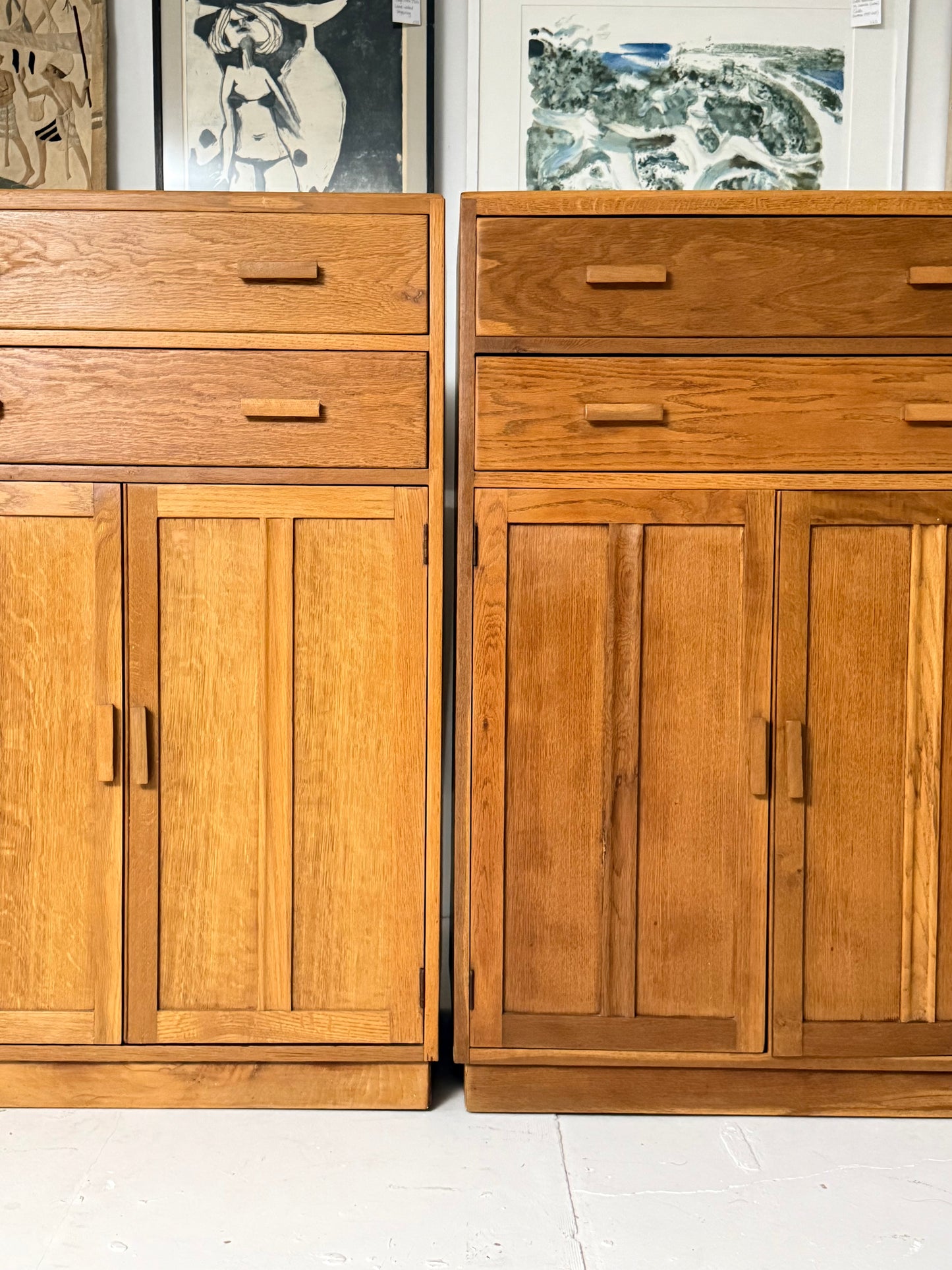 A Pair of Tallboys from the Post War Utility Furniture Scheme