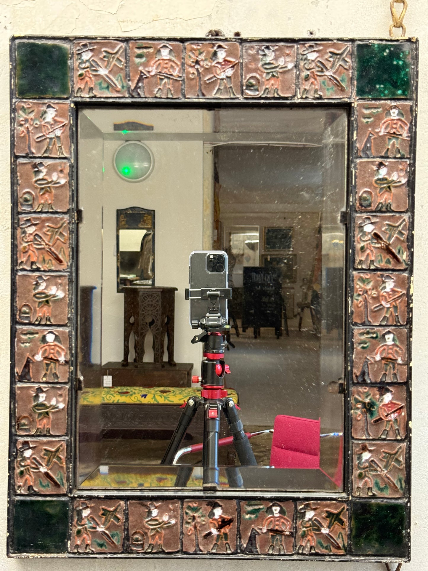 Folk Art Wall Mirror