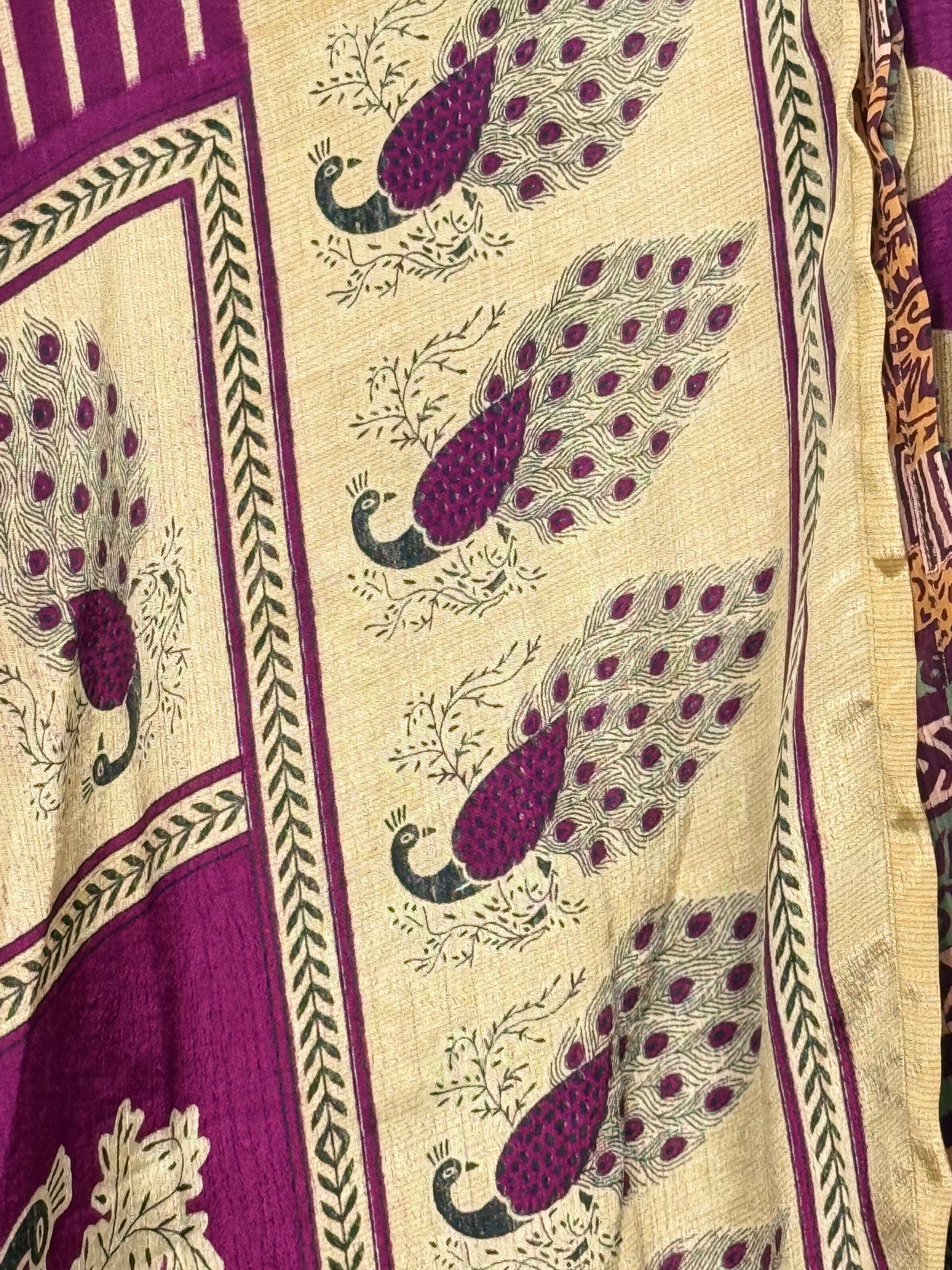 Vintage Saree Silk Wrap Skirt