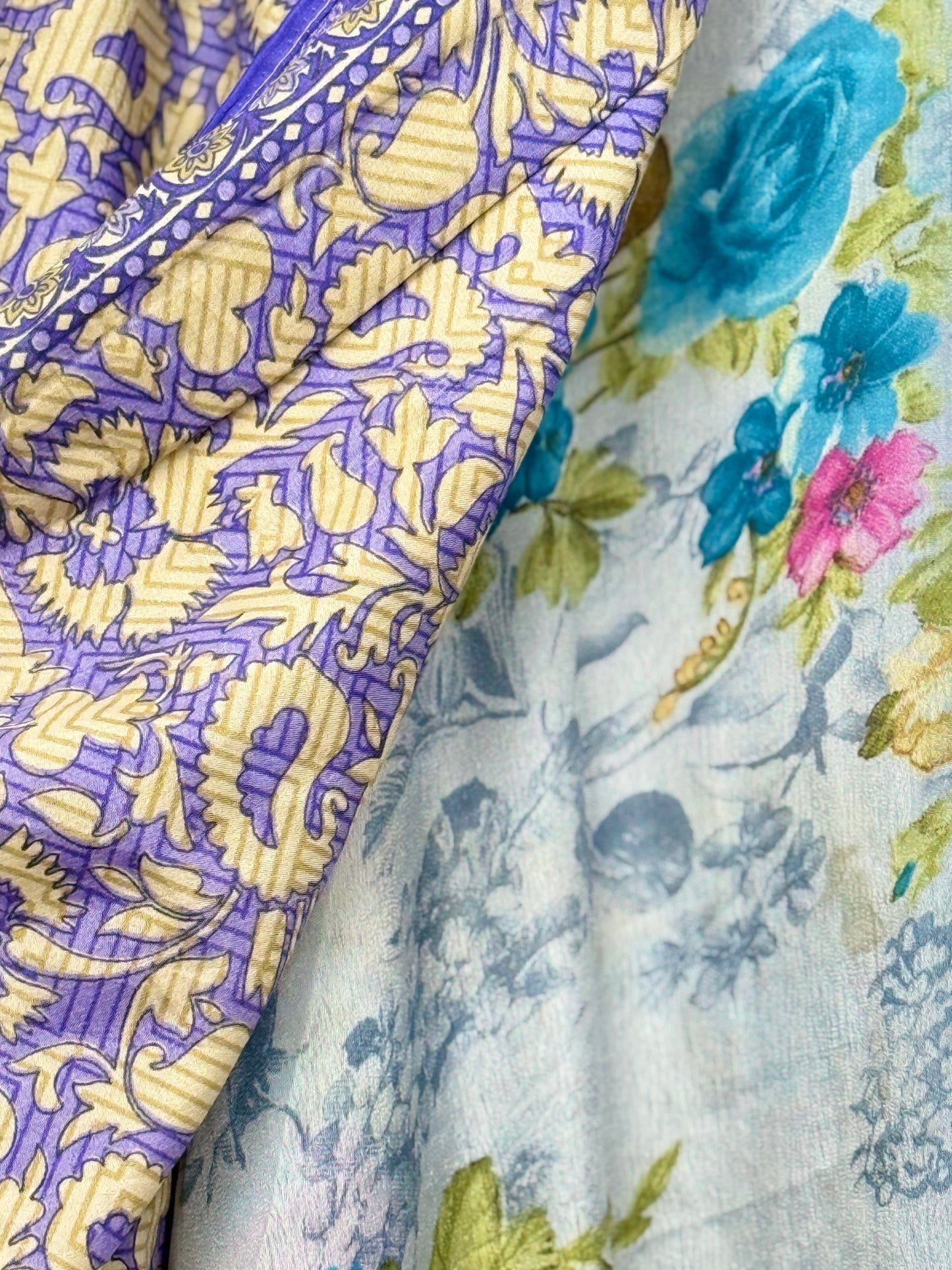 Vintage Saree Silk Wrap Skirt