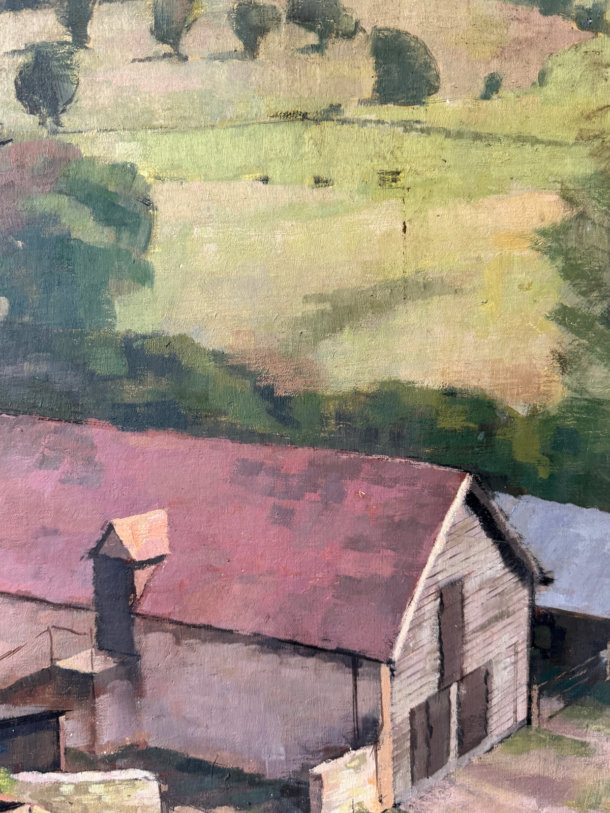 Barns | Mid 20th Century Painting
