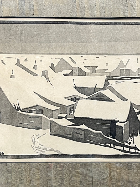 Woodblock & Aquatint Print WESTKAPELLE 1926 | Cornelis van Oel (Dutch 1899-1979)