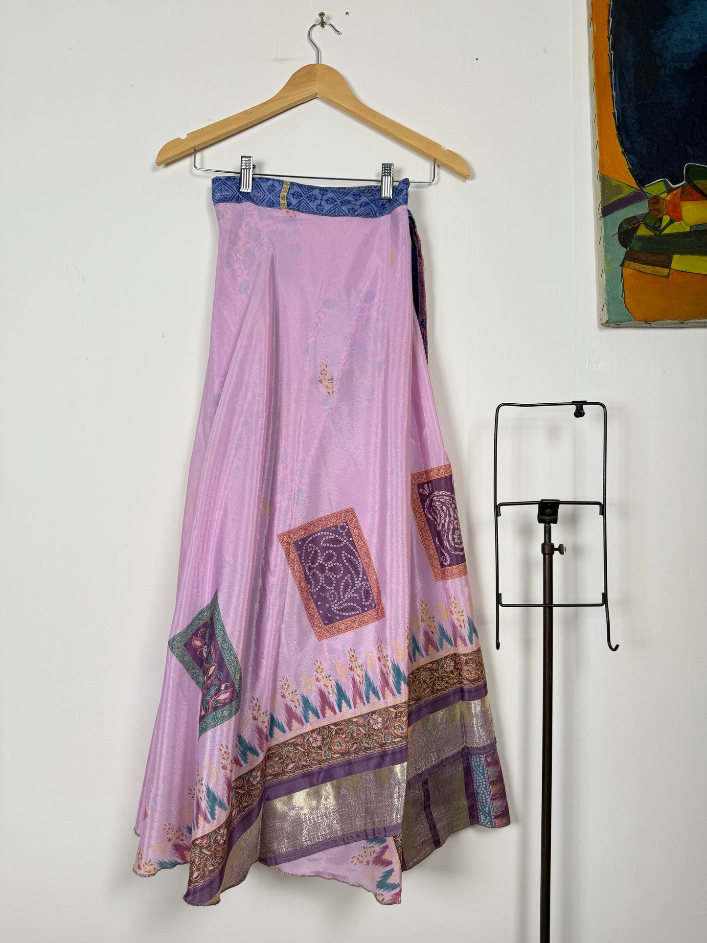 Vintage Saree Silk Wrap Skirt