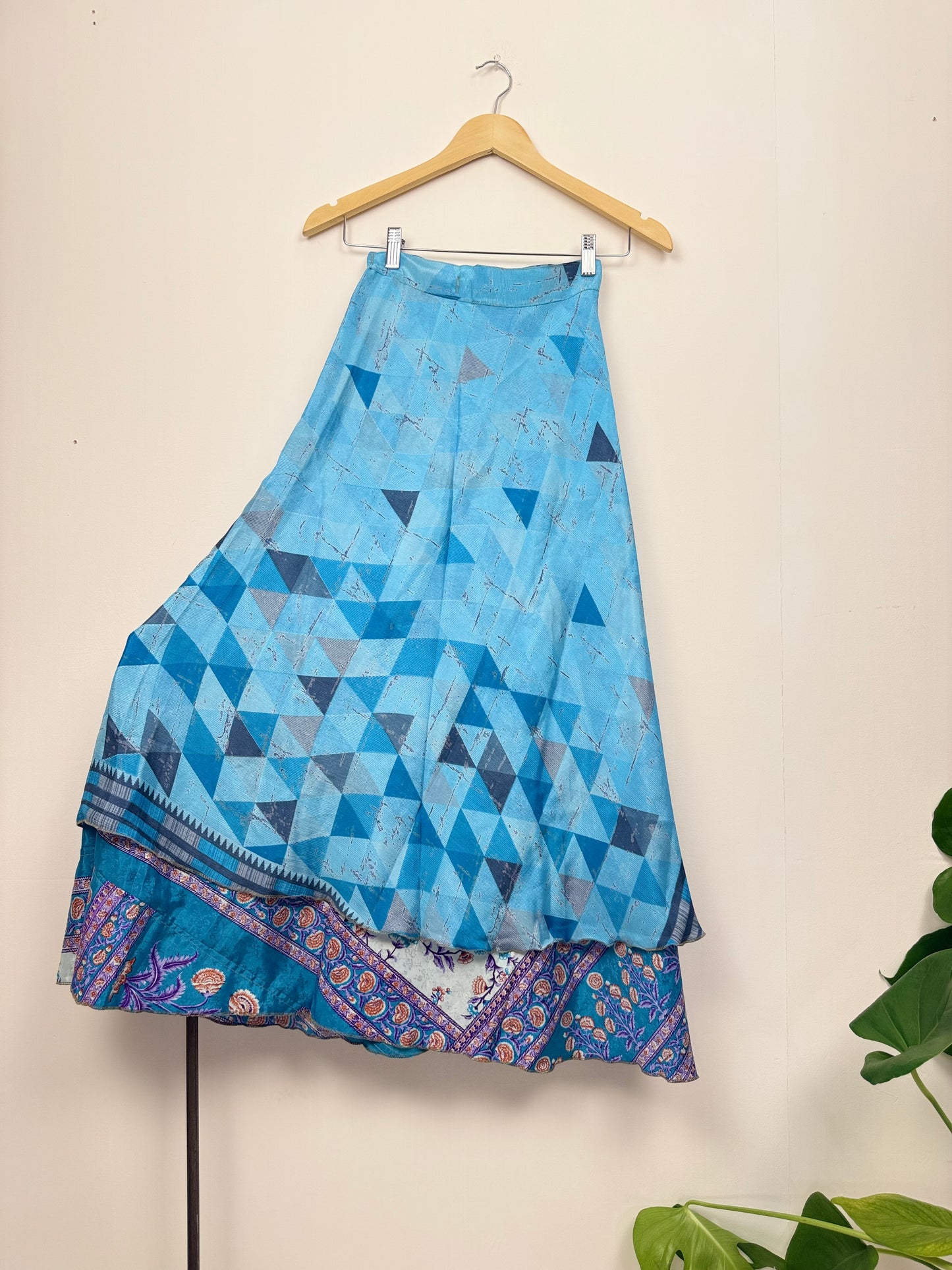 Vintage Saree Silk Wrap Skirt